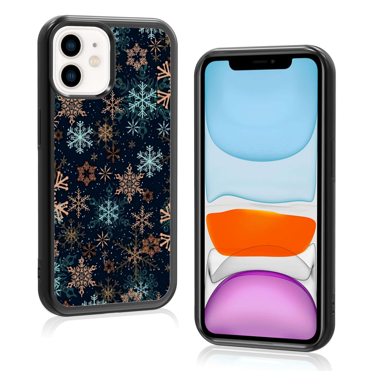 Cute Christmas Tree Bow Phone Case: Kawaii Winter Non-Slip Design Compatible with iPhone 13./14 Case for Women & Girl（14）