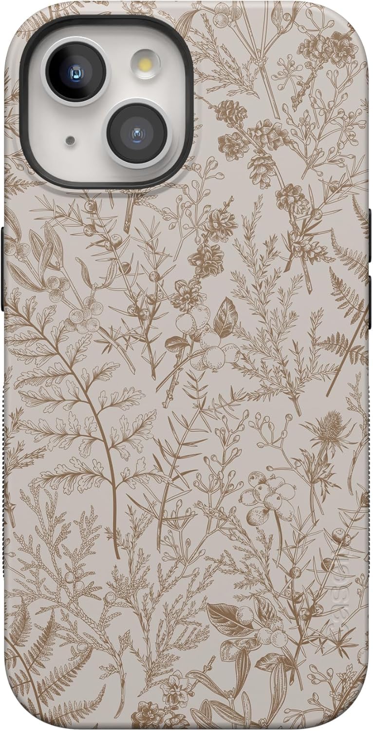 Casely iPhone 15 Case | Hanging Around | Potted Plants Floral | Bold Protective Design | Compatible with MagSafe