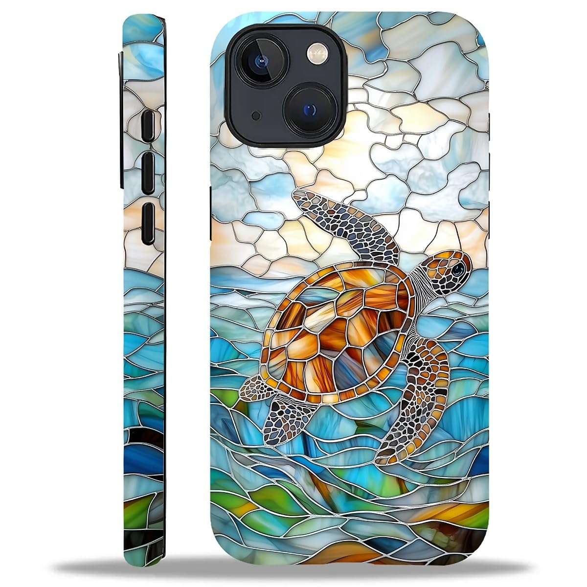 Case Compatible with iPhone 16,Christmas Decorations-Santa Claus Hybrid 2-Layer Hard Shell+Silicone Double Protective Scratch-Resistant Shockproof Case for iPhone 16