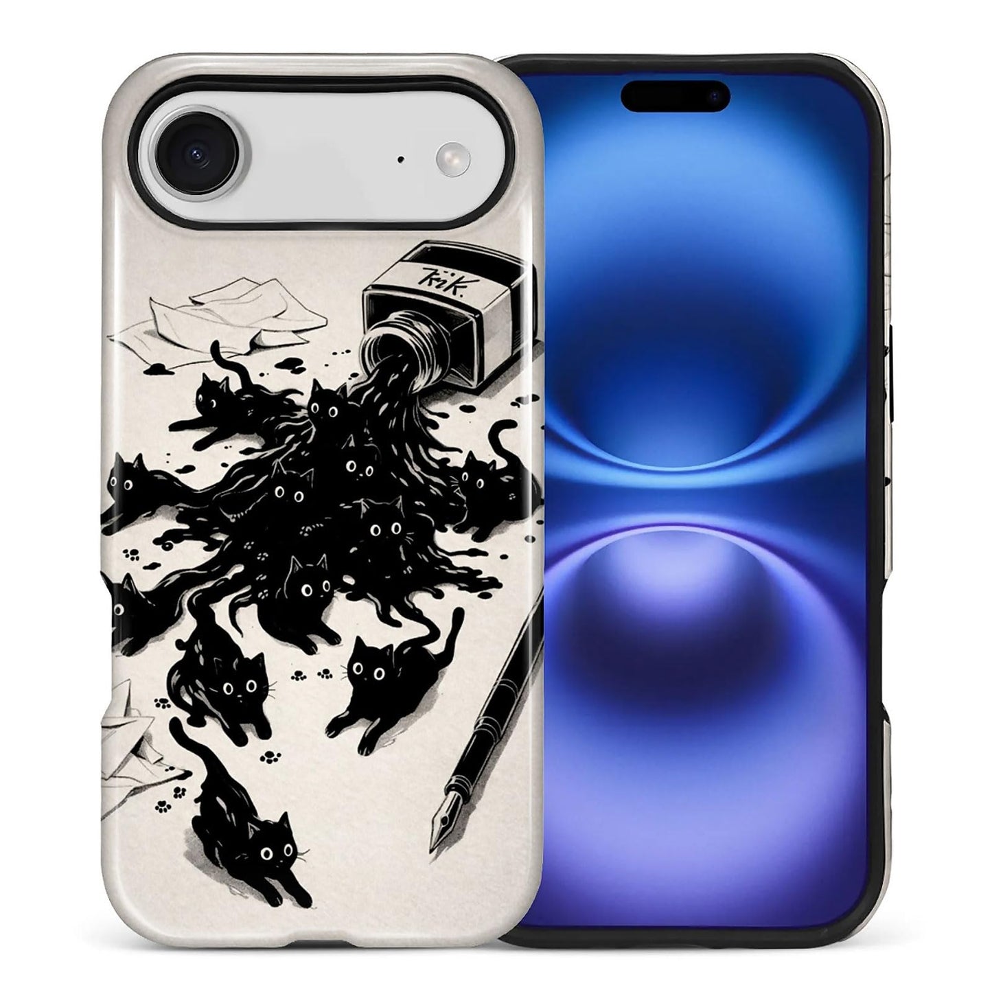Case Compatible with iPhone 17 Pro,Double Layer Protection, Matte Finish, Anti-Drop and Anti-Fingerprint Armor -Yellow Striped Taco Vacation Sausage Dog Collage