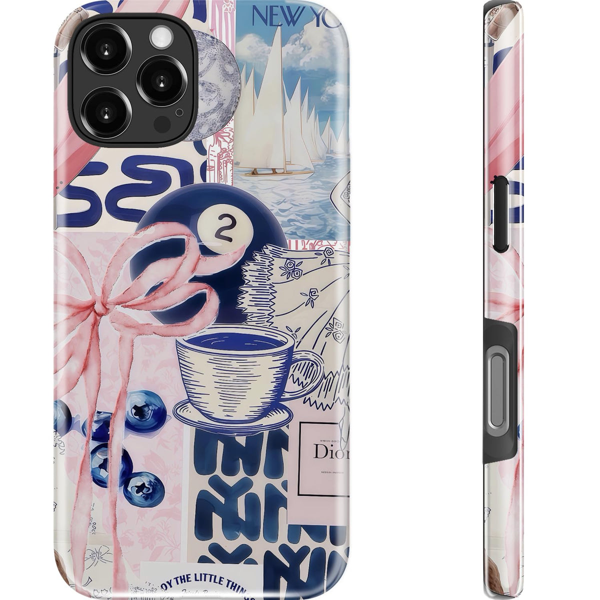 Goodon for iPhone 15 Pro Max Case, Cute Preppy Floral, MagSafe Compatible | Dual-Layer Hard Shell & Silicone, Wireless Charging, Slim Fit Phone Cover with Wildflower Designs for Women Girls