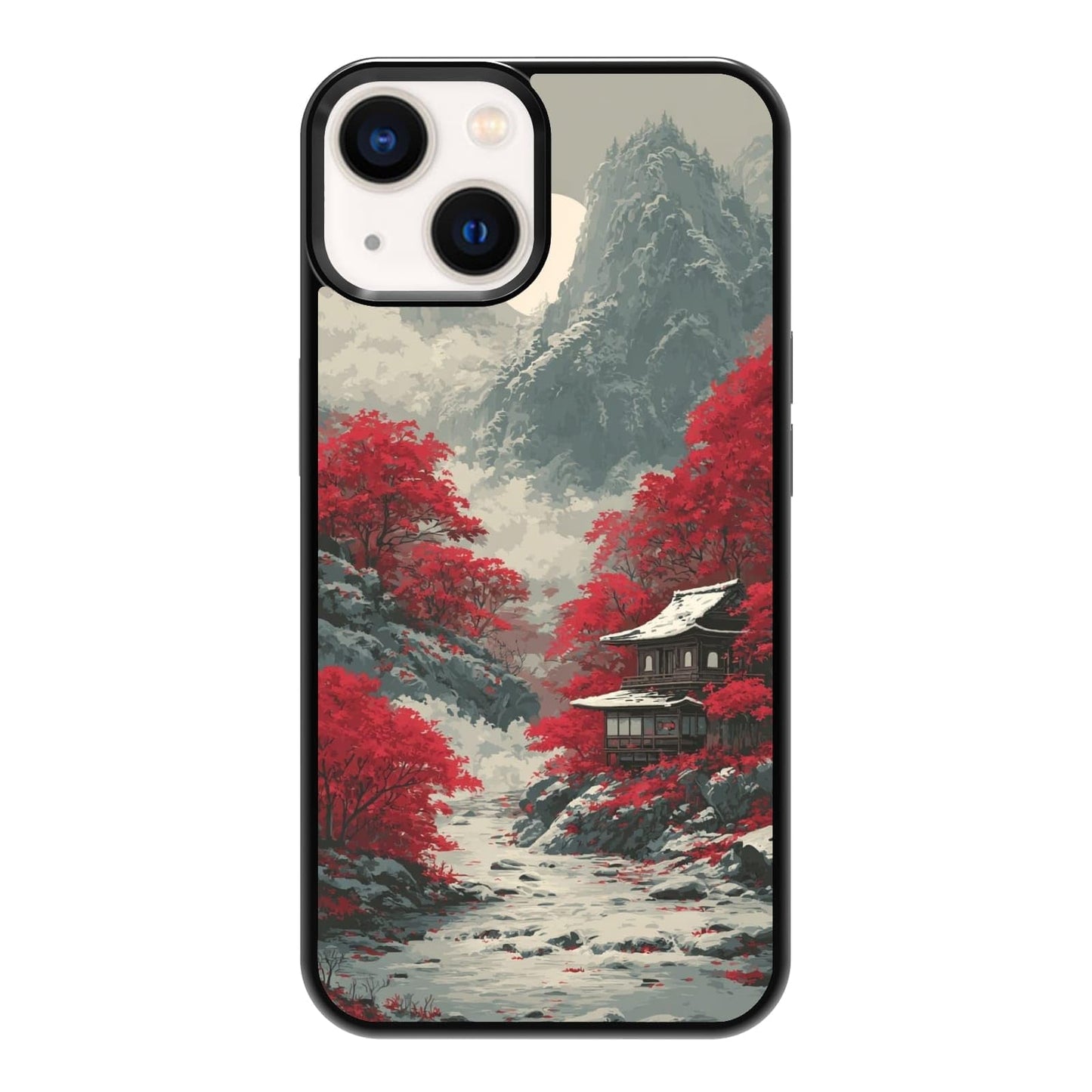 Vibrant Redwood Forest Path Wildflowers Nature Landscape Phone Case, Shockproof Protective Cover for iPhone 11 12 13 14 15 16 17 Pro Max Plus Mini XR 7 8 SE