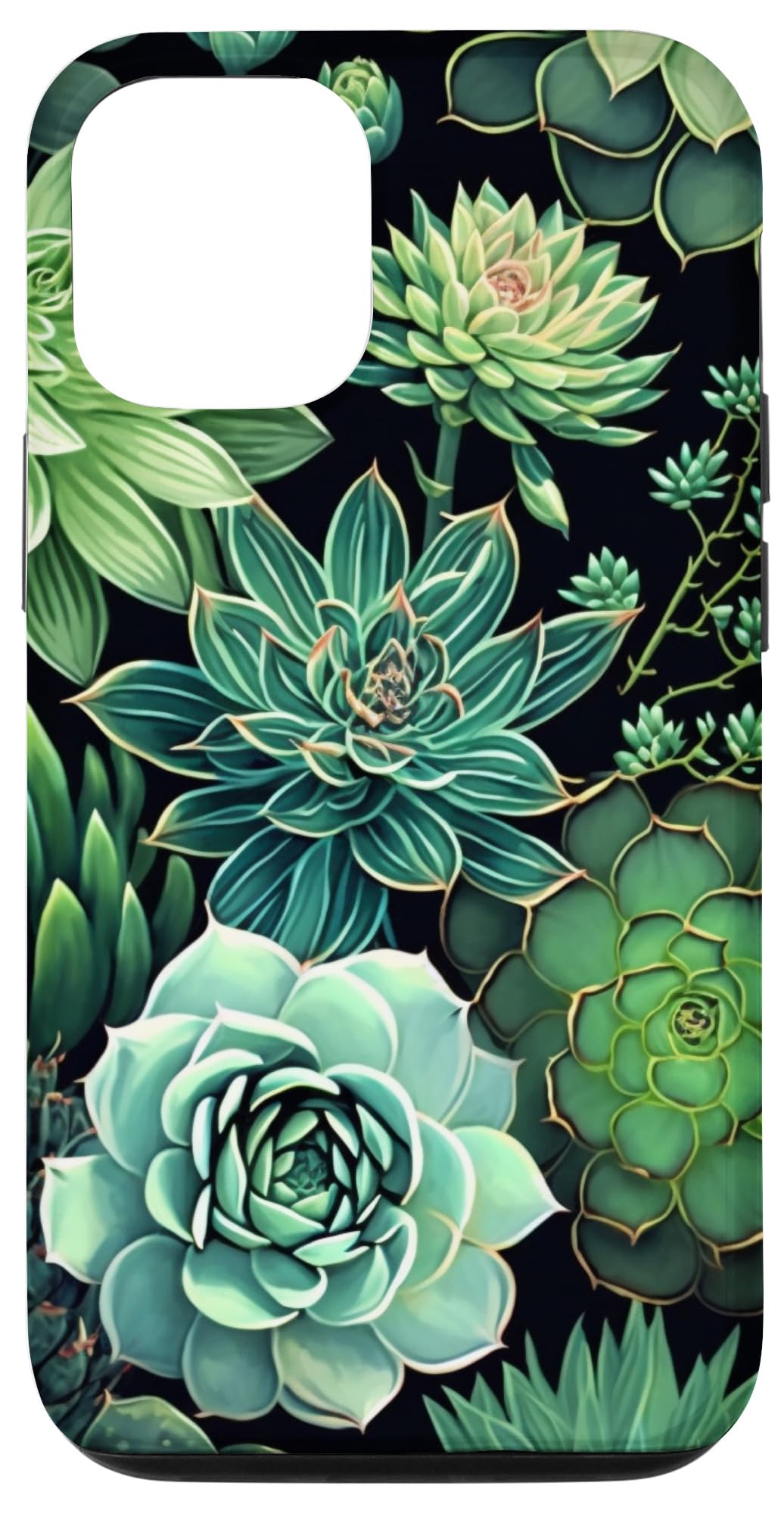 Succulent Plant Botanical Green Floral Pattern Flower Cactus Case for iPhone Air