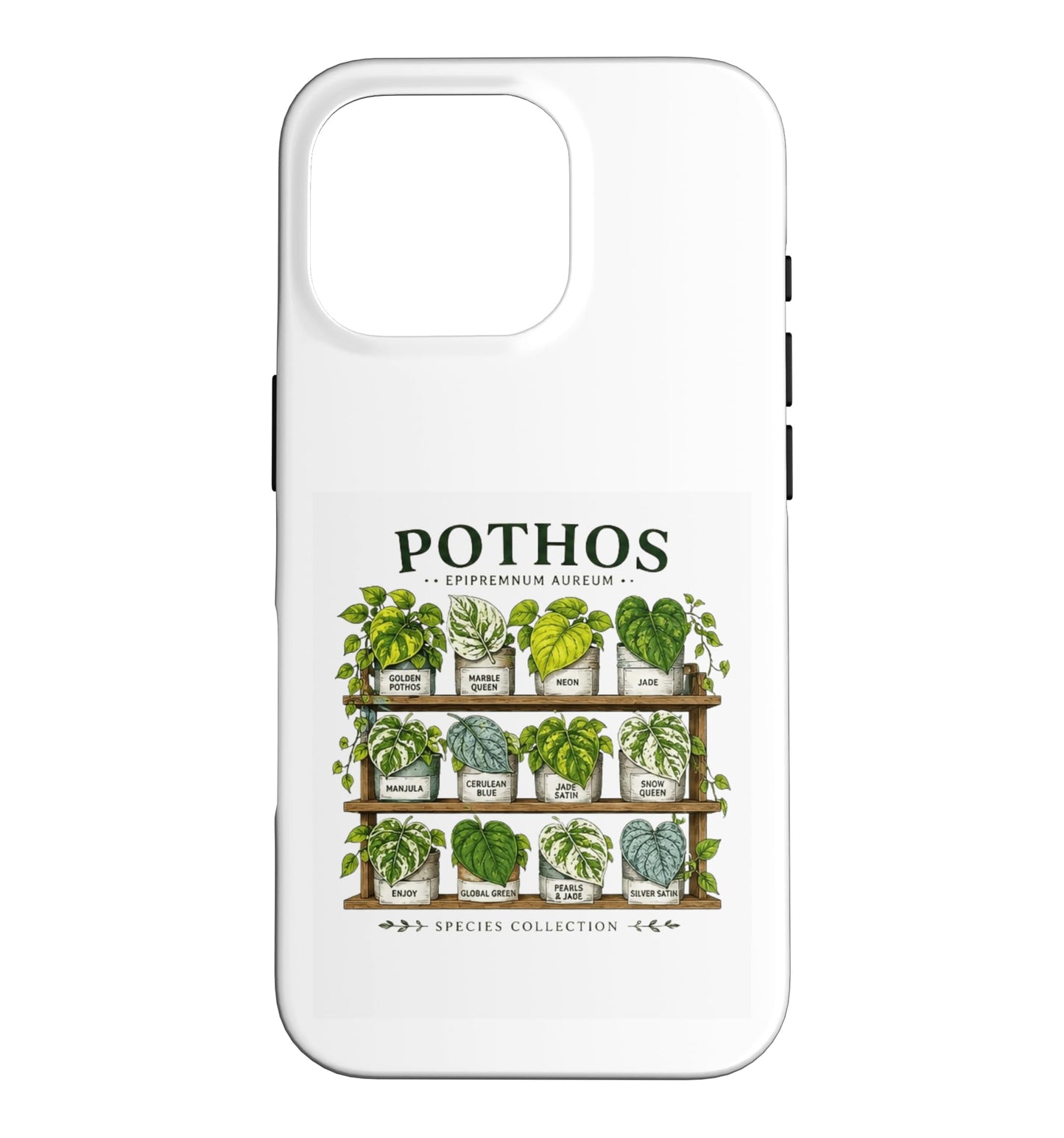 Pothos Plant Varieties Botanical Houseplant Design Case for iPhone 16