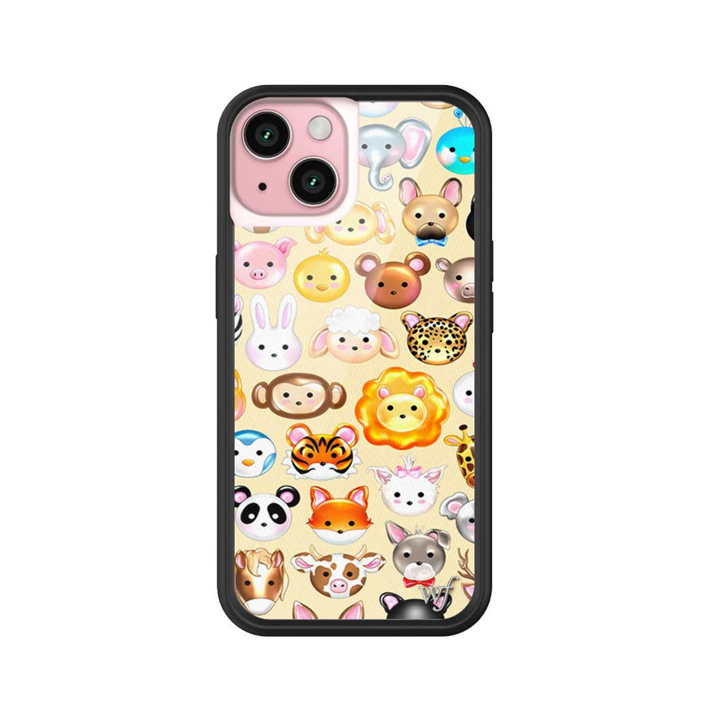 Wildflower Cases - Compatible with iPhone 15 | Protective Black Bumper, 6.5ft Drop Test Certified, Women Owned Small Business | Nature Floral Aesthetic Trendy Cute | Hummingbird
