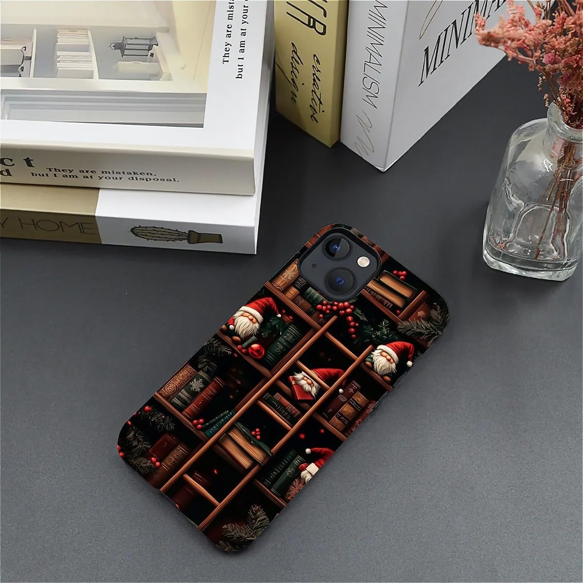 DAIZAG Phone Case Compatible with iPhone 13/14,Christmas Santa Claus Mixed 2 Layer Soft Silicone+Hard PC Ddouble Protection Ultra-Thin Phone Case for iPhone 13/14