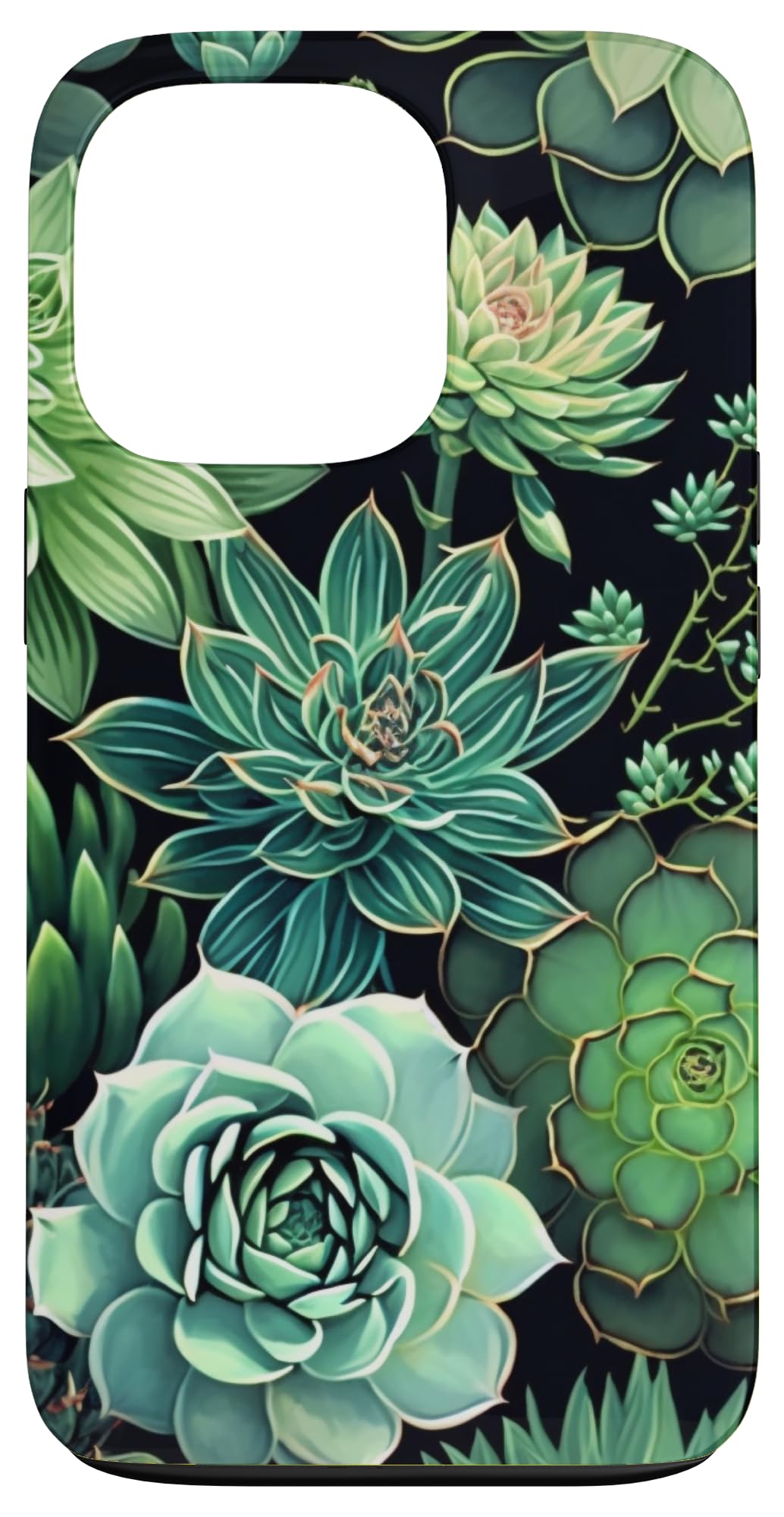 Succulent Plant Botanical Green Floral Pattern Flower Cactus Case for iPhone Air