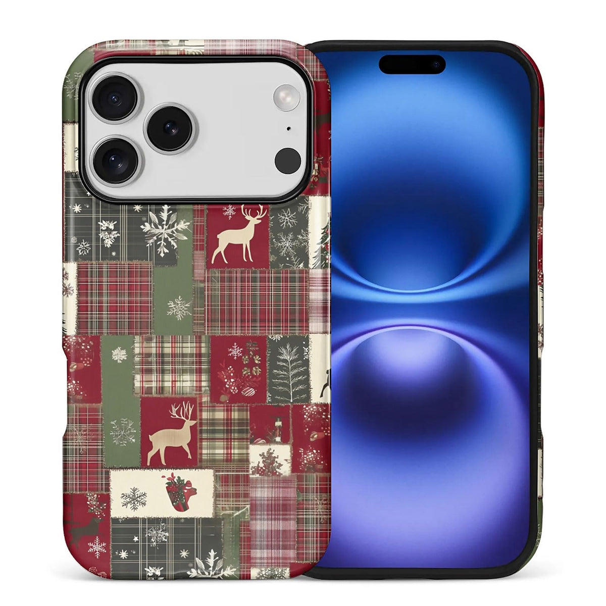 for iPhone 17 Pro Max Case,Hybrid 2-Layer Hard Shell + Silicone Protective Case -Resistant Shockproof- Ally's Dog's Cute College Summer Flower Collage