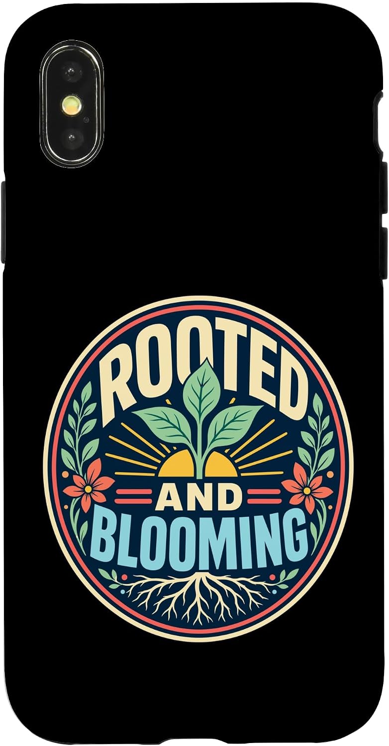 Rooted Blooming Plant Nature Retro Case for iPhone 16