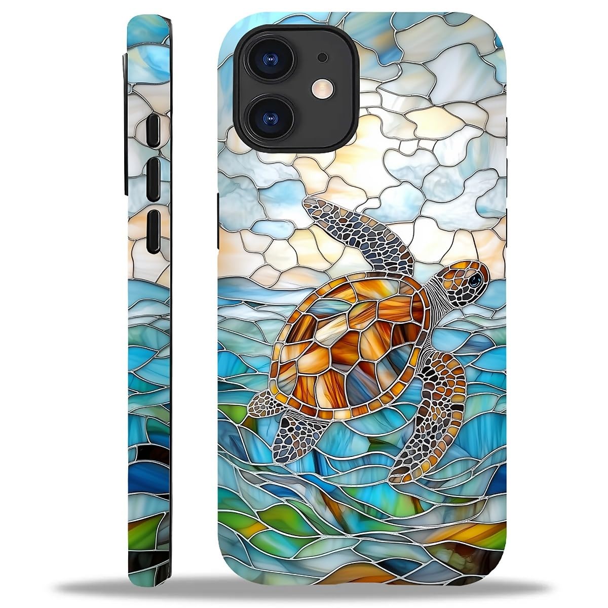 Case Compatible with iPhone 16,Christmas Decorations-Santa Claus Hybrid 2-Layer Hard Shell+Silicone Double Protective Scratch-Resistant Shockproof Case for iPhone 16