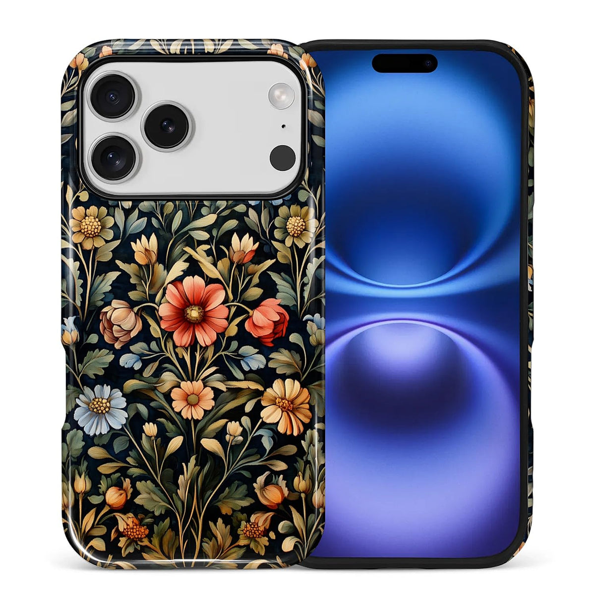 Compatible with iPhone 13 14 Case, Hybrid 2-Layer Case Shockproof Anti-Scratch for Girl Women Boy Men, Plant Collection for iPhone 13 14
