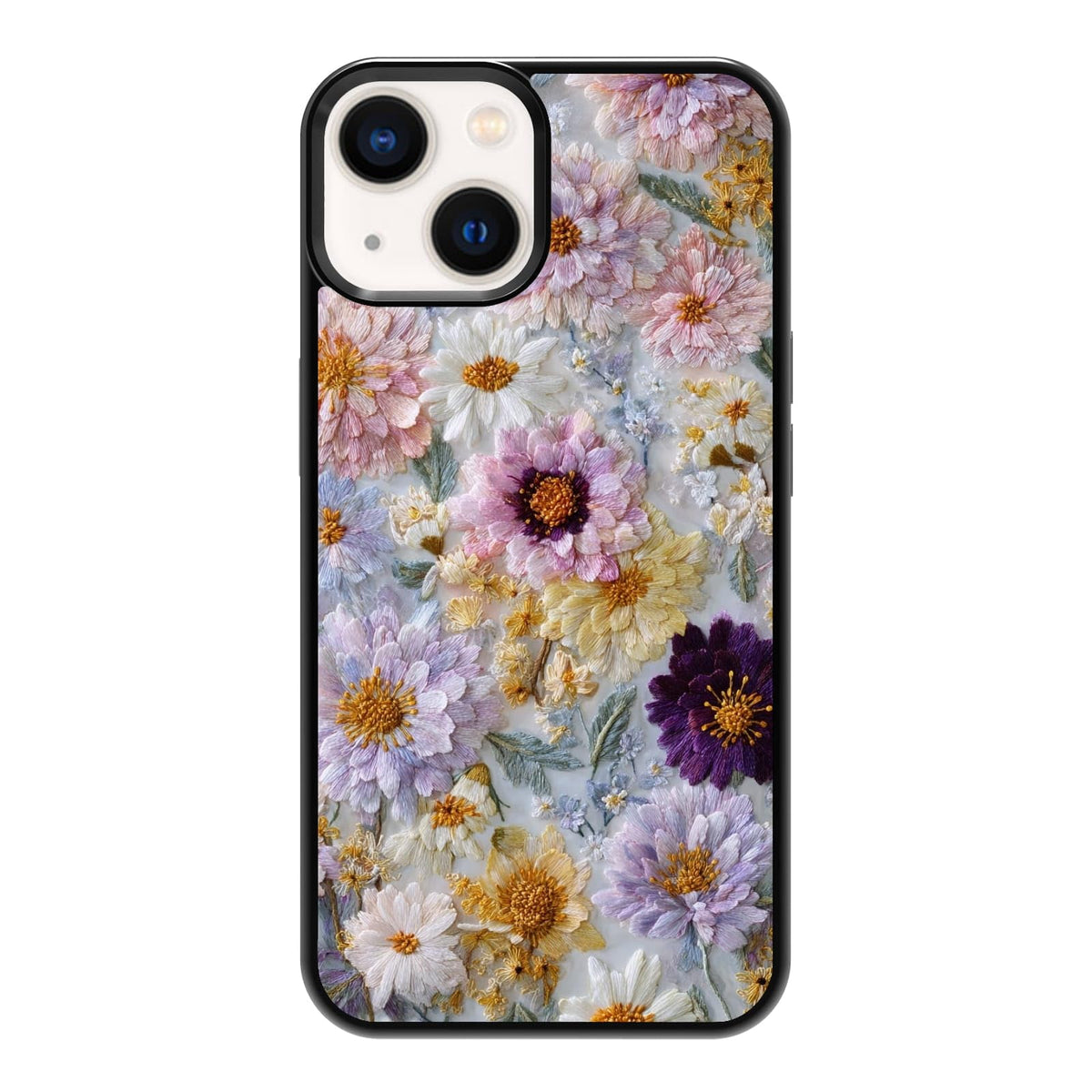 Lush Garden Wildflower Field Green Botanical Nature Aesthetic Phone Case, Shockproof Protective Cover for iPhone 11 12 13 14 15 16 17 Pro Max Plus Mini XR 7 8 SE