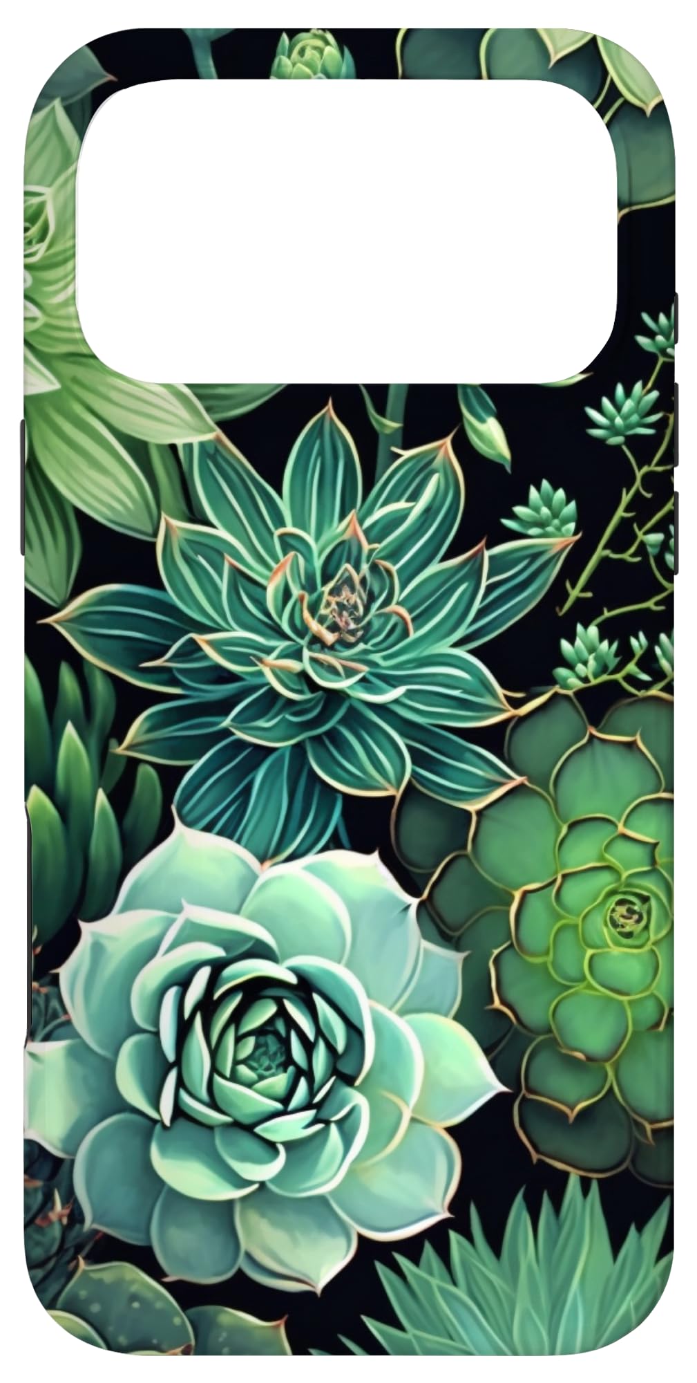 Succulent Plant Botanical Green Floral Pattern Flower Cactus Case for iPhone Air