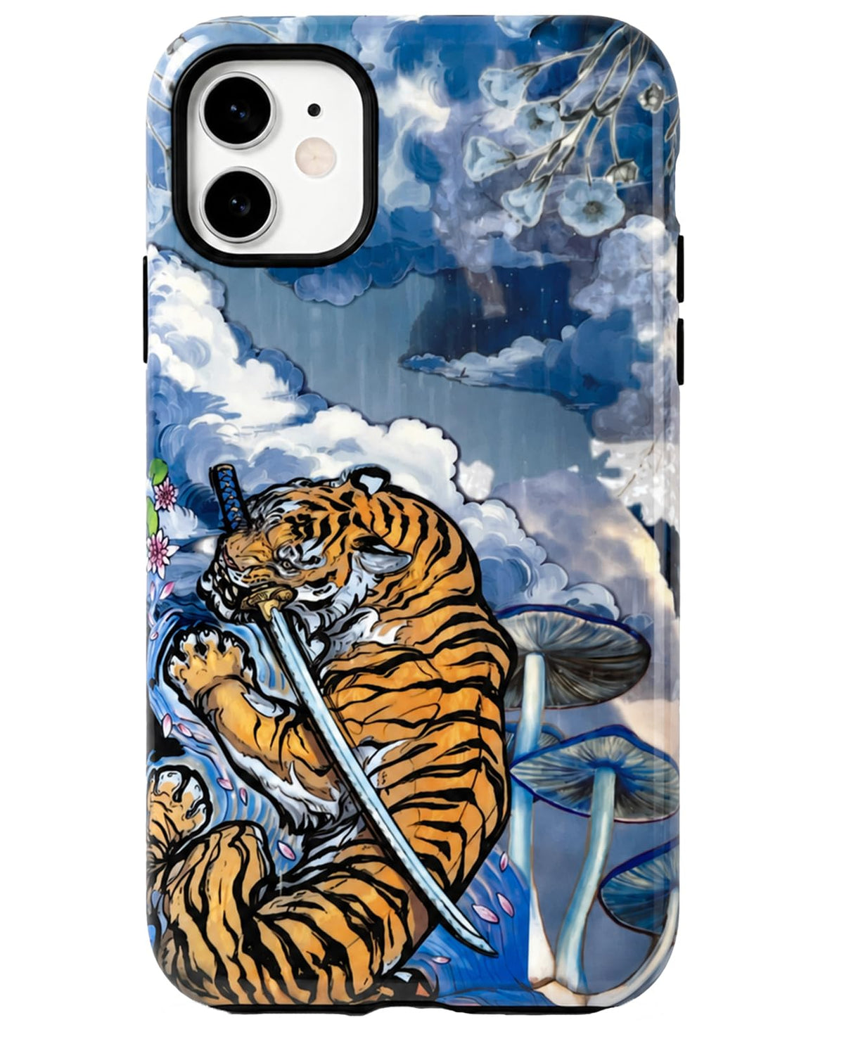 for iPhone 17 Pro Case Cute Retro Chinese-Style Tiger Phone Case Made of Hard PC Material, It Provides Full Protection with A Glossy Finish for Women (Green, iPhone 17 Pro)