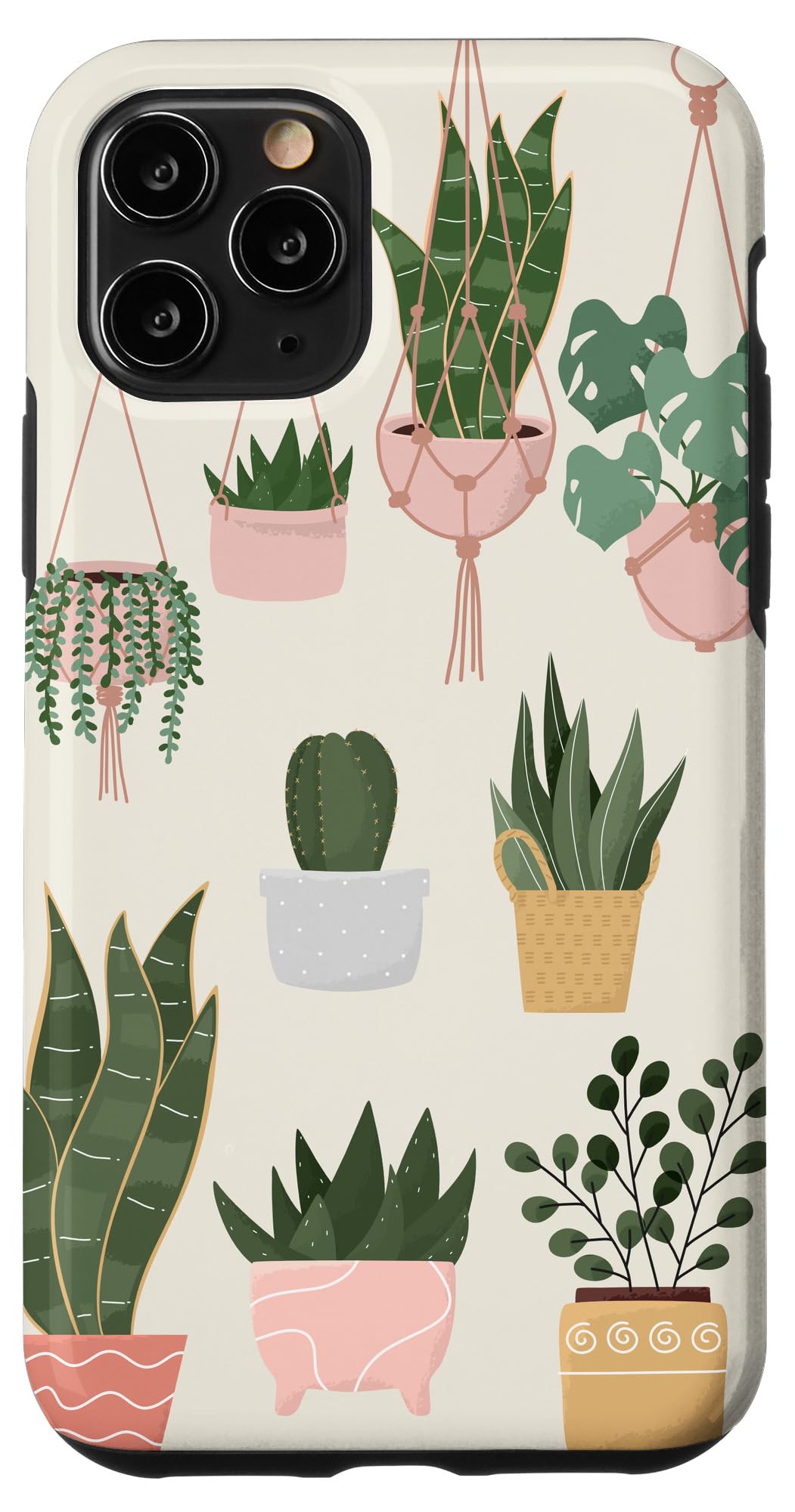Boho Indoor and Outdoor Plant Illustrations Nature Art Phone Case for iPhone 15 Pro Max