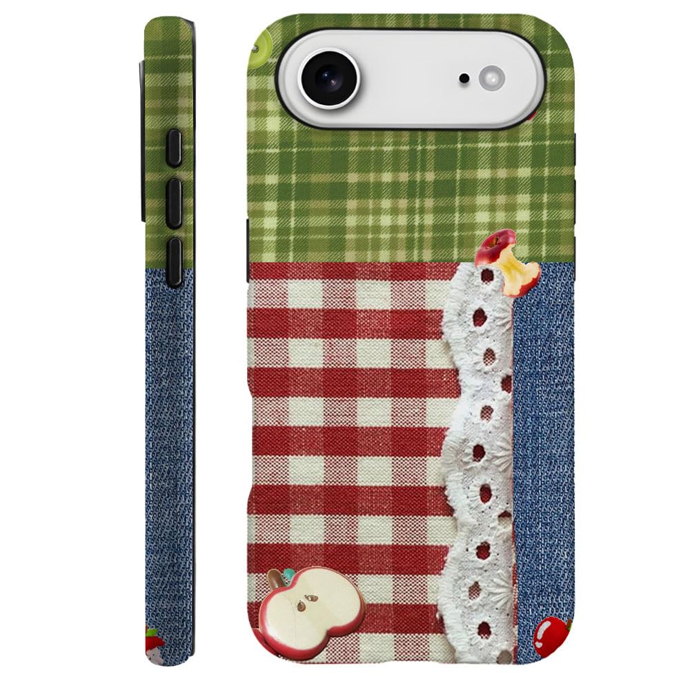 Compatible with iPhone 15 Pro,Durable & Shockproof Phone Case Cover Design - Christmas Retro Doodle