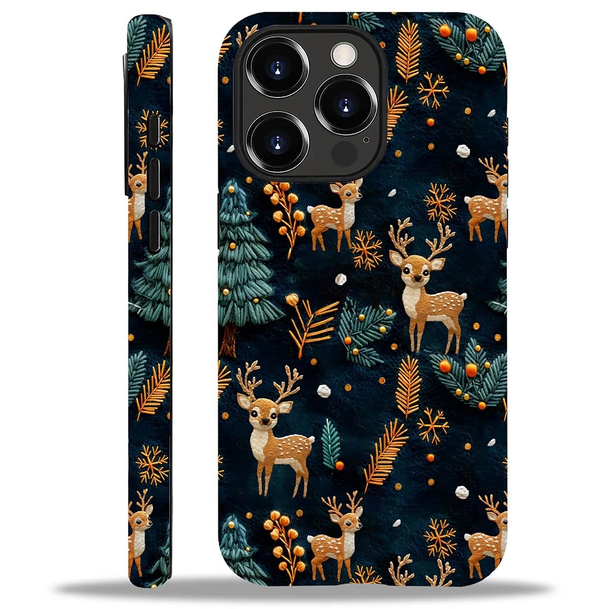 Case Compatible with iPhone 16,Christmas Decorations-Santa Claus Hybrid 2-Layer Hard Shell+Silicone Double Protective Scratch-Resistant Shockproof Case for iPhone 16