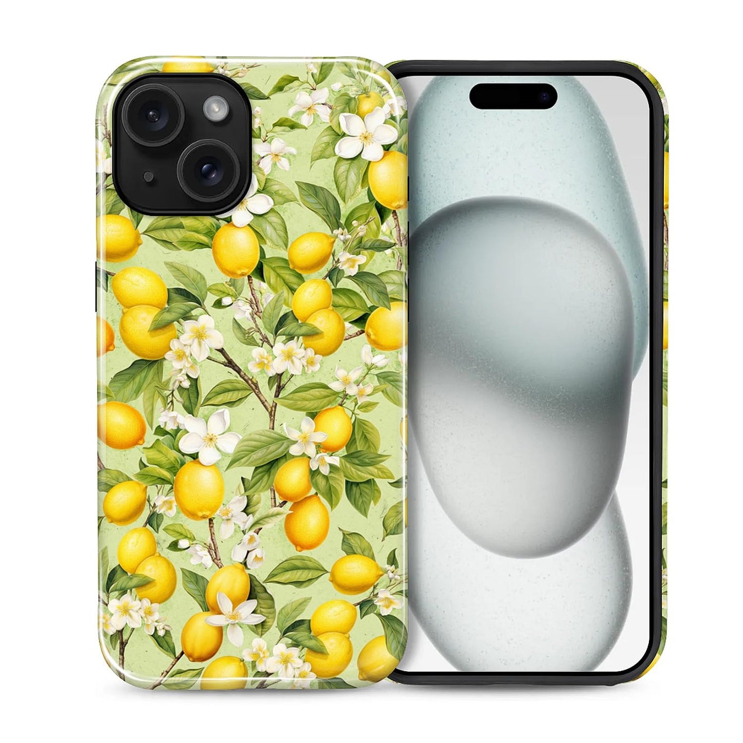 Case for iPhone 15, Shockproof Hybrid Protective Phone Case, Dual-Layer Drop Protection Anti-Scratch, Cozy Cats