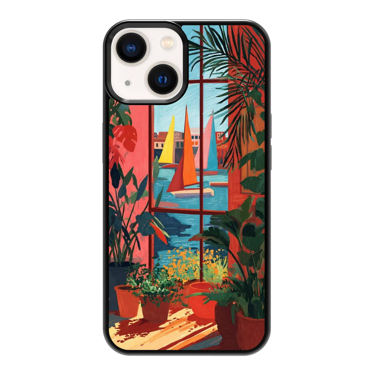 Lush Garden Wildflower Field Green Botanical Nature Aesthetic Phone Case, Shockproof Protective Cover for iPhone 11 12 13 14 15 16 17 Pro Max Plus Mini XR 7 8 SE