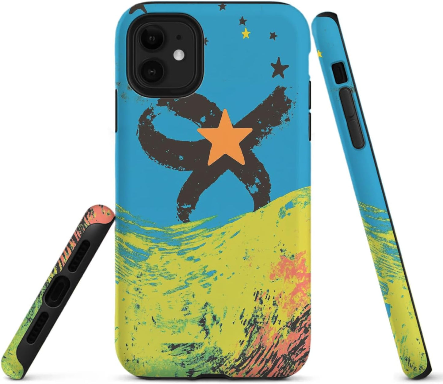 Raindrops Potted Plants Phone Case Compatible with iPhone 16 15 14 13 12 Compatible with Samsung Galaxy S25 S24 S21 Ultra FE S22 Dual Layer Sturdy Shockproof Full Protection