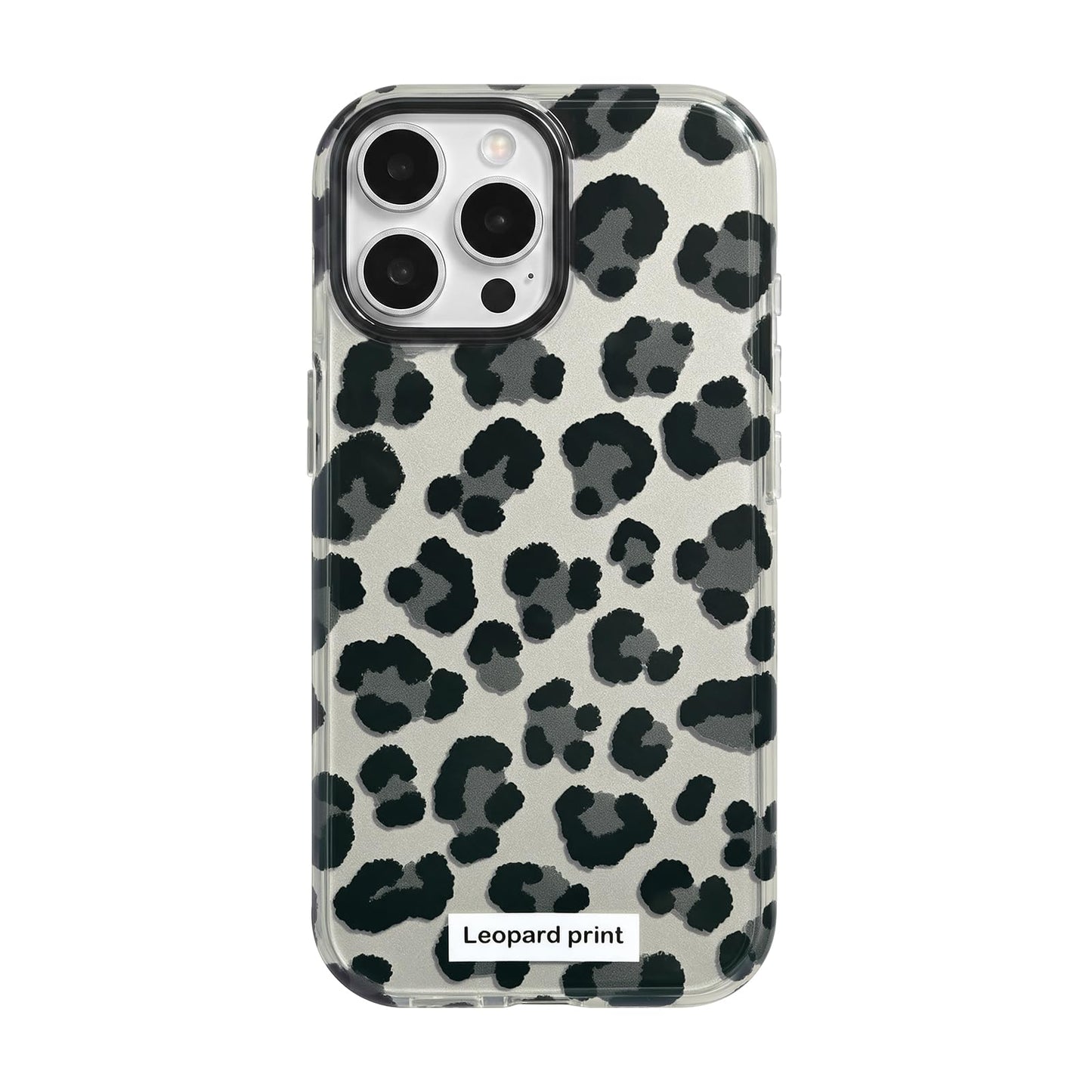 inewateri Compatible for iPhone 16 Pro Max Case with Cute Cheetah Leopard Print Retro Aesthetics Design Soft Slim TPU Shockproof Protective Bumper Glitter Shiny Phone Cover-Blue