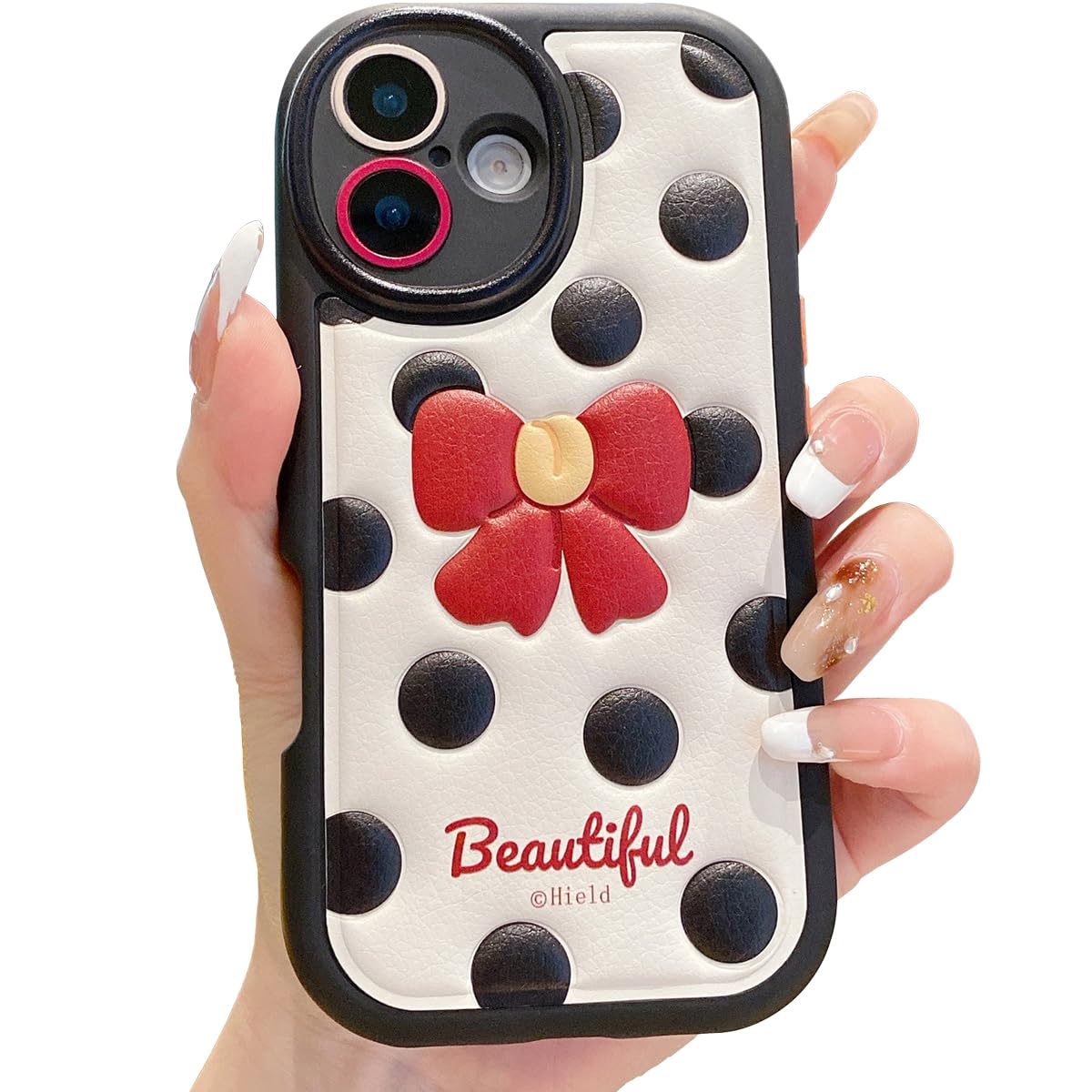 Compatible with iPhone 17 Cute Case, Kawaii Phone Case TPU Leather Cute Bear Cartoon case Soft Rubber Shockproof Protective for iPhone 17 Case Cover for Women Girls