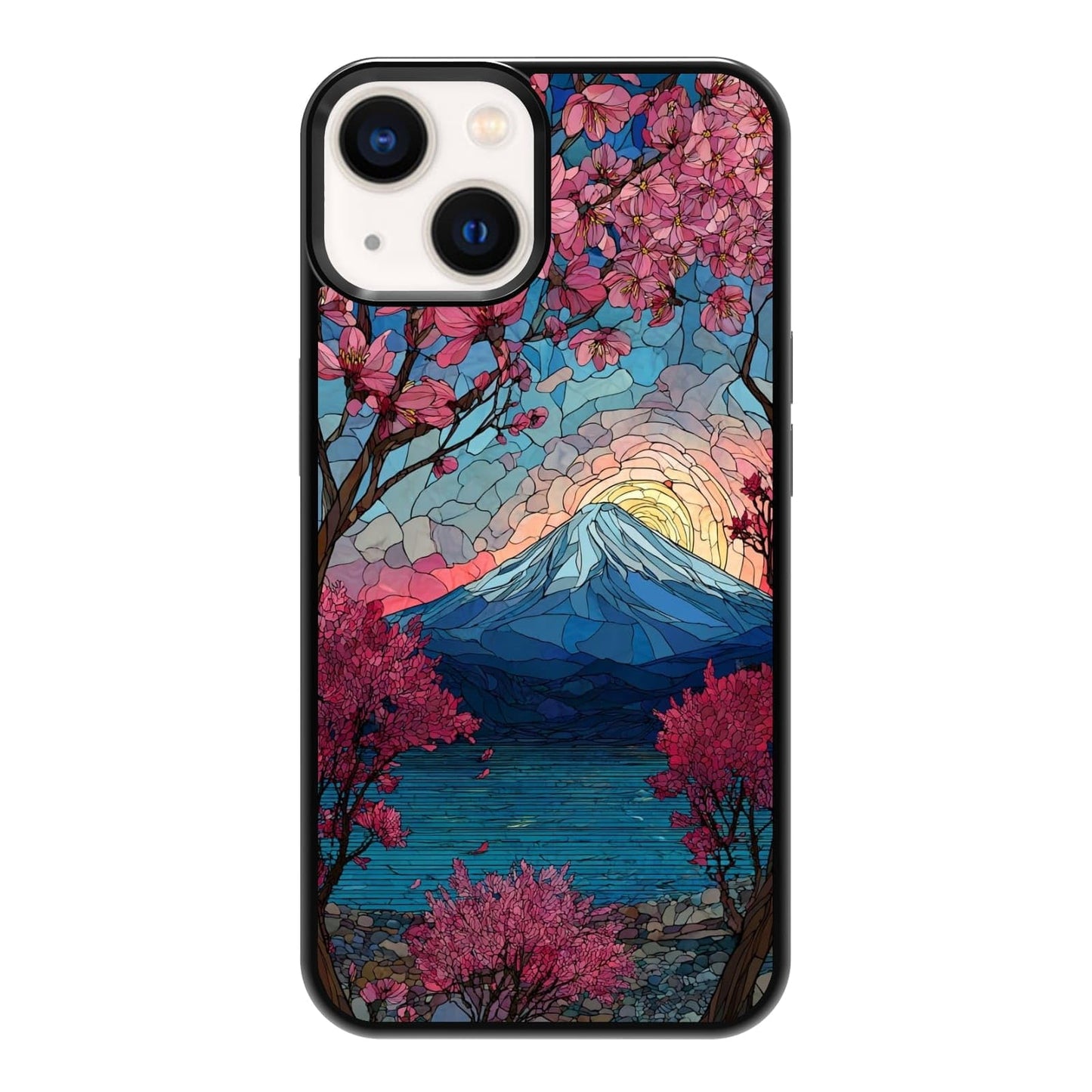 Lush Tropical Monstera Leaves Black Cat Botanical Art Phone Case, Shockproof Protective Cover for iPhone 11 12 13 14 15 16 17 Pro Max Plus Mini XR 7 8 SE