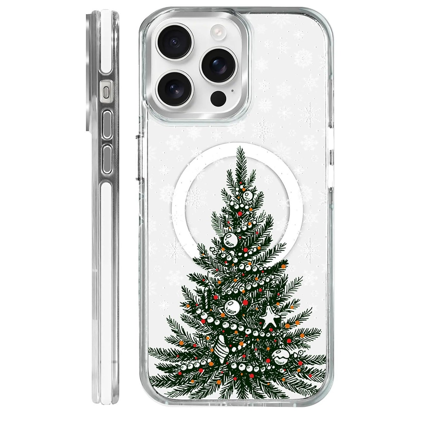 for iPhone 15 Case,Compatible with MagSafe,The Transparent TPU Silicone Protects The Phone Case from Drops, Slips and Fingerprints.Blue Ocean Whale Shark Octopus Turtle Collage