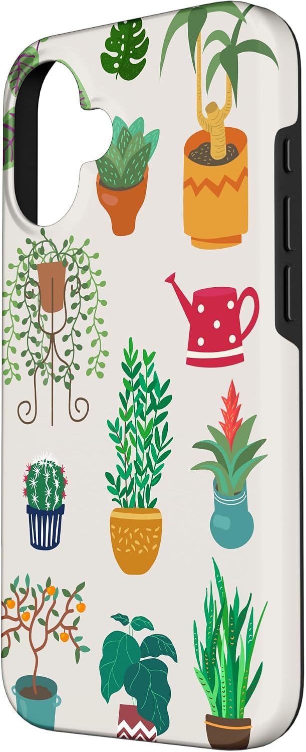 Indoor and Outdoor Plant Illustrations | Boho Nature Art Case for iPhone 16