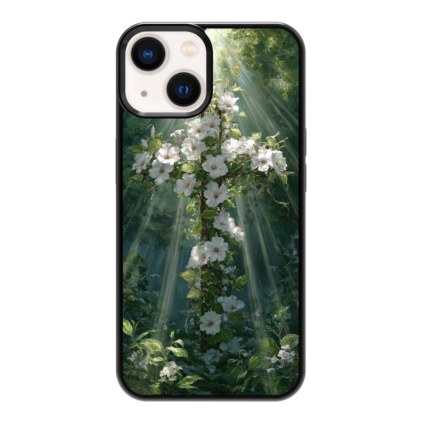 Black Cat Indoor Jungle Potted Plants Bookshelf Dark Green Botanical Urban Forest Phone Case, Shockproof Protective Cover for iPhone 11 12 13 14 15 16 17 Pro Max Plus Mini XR 7 8 SE