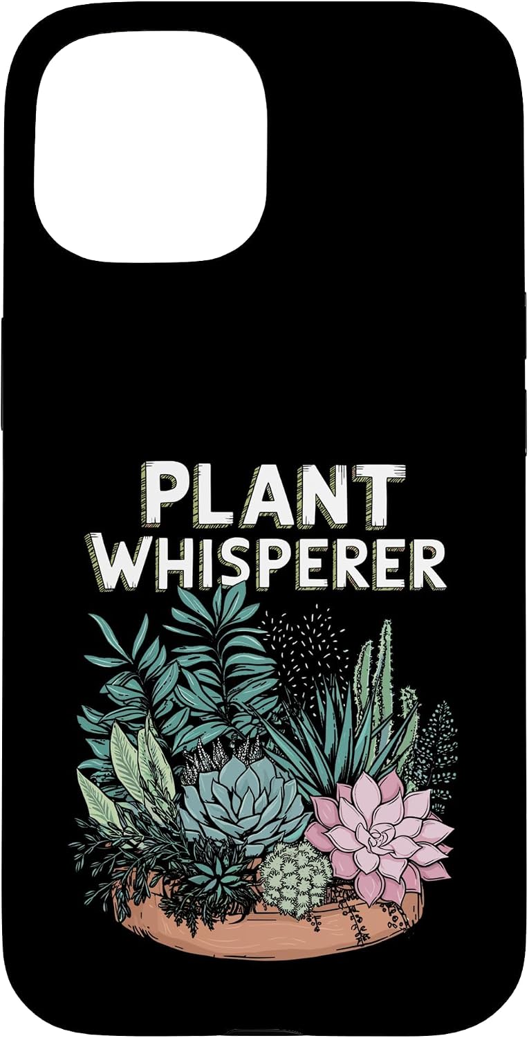 Retro Plant Whisperer Nature Case for iPhone 15