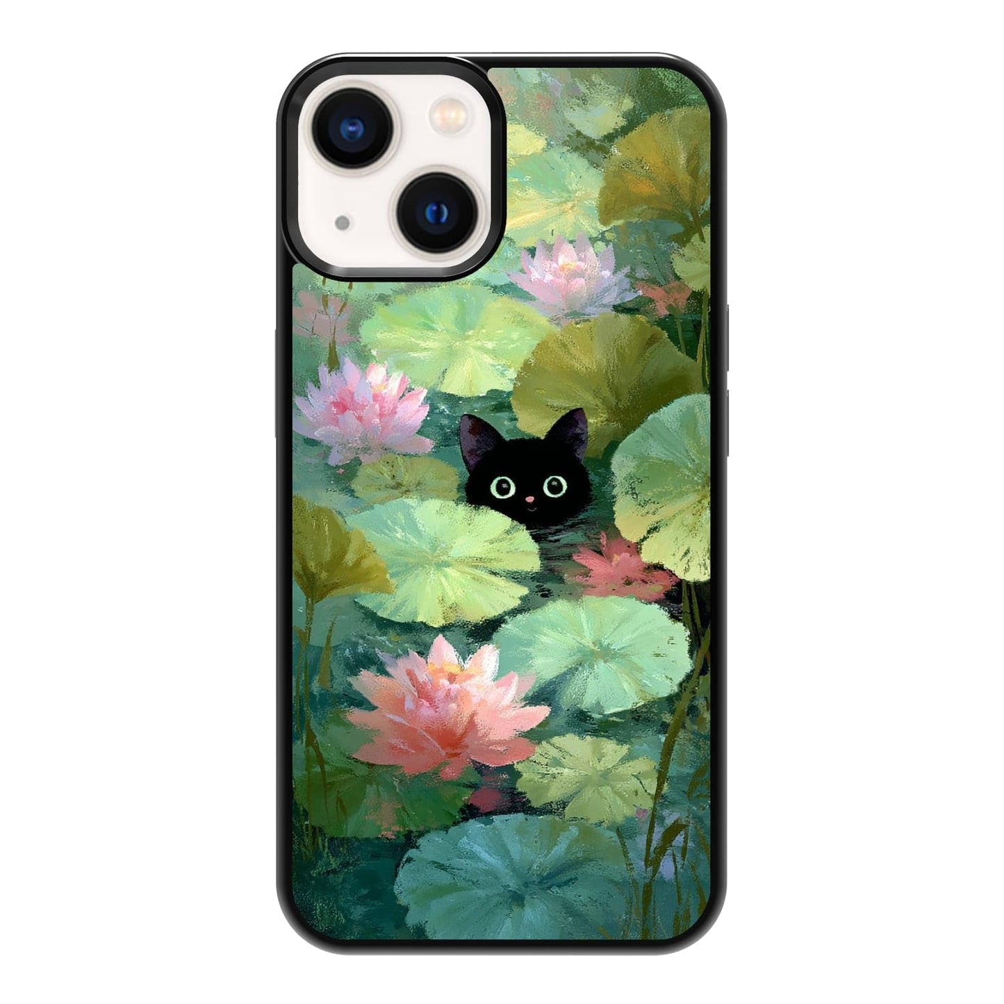 Plant Lover Black Cat Houseplants Indoor Garden Aesthetic Phone Case, Shockproof Protective Cover for iPhone 11 12 13 14 15 16 17 Pro Max Plus Mini XR 7 8 SE