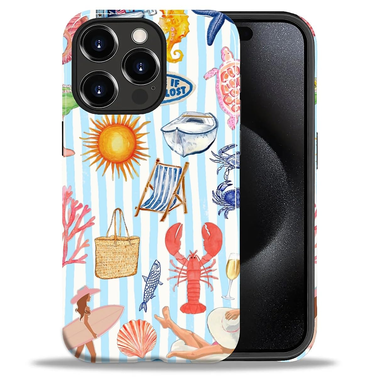 DAIZAG Case for iPhone 13 iPhone 14, Christmas Coffee Snowflake Cane Full-Body Design Hybrid Dual Protection Soft TPU + Hard PC, Shockproof Scratch-Resistant Protective Cover Phone Case for Men Women