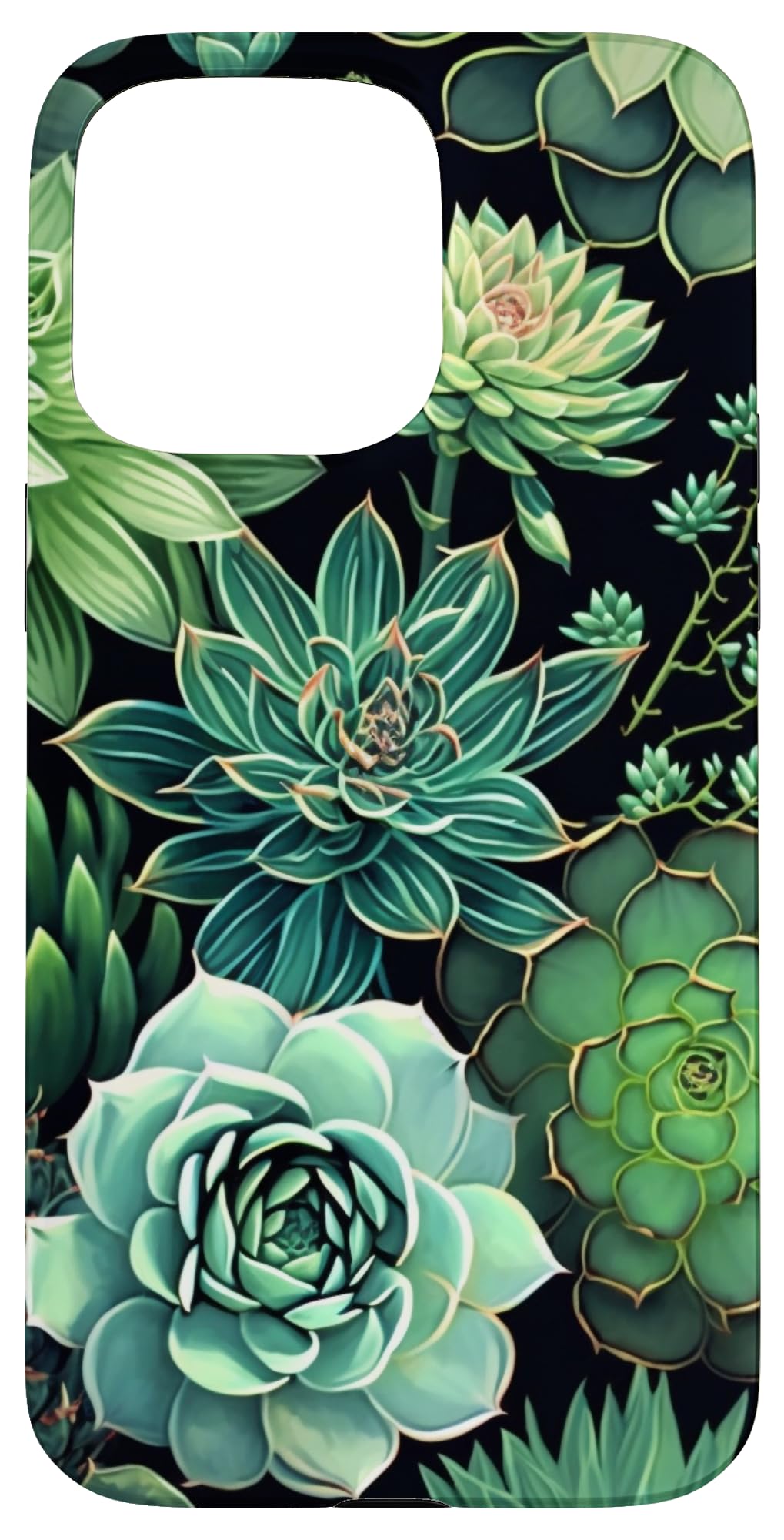 Succulent Plant Botanical Green Floral Pattern Flower Cactus Case for iPhone Air