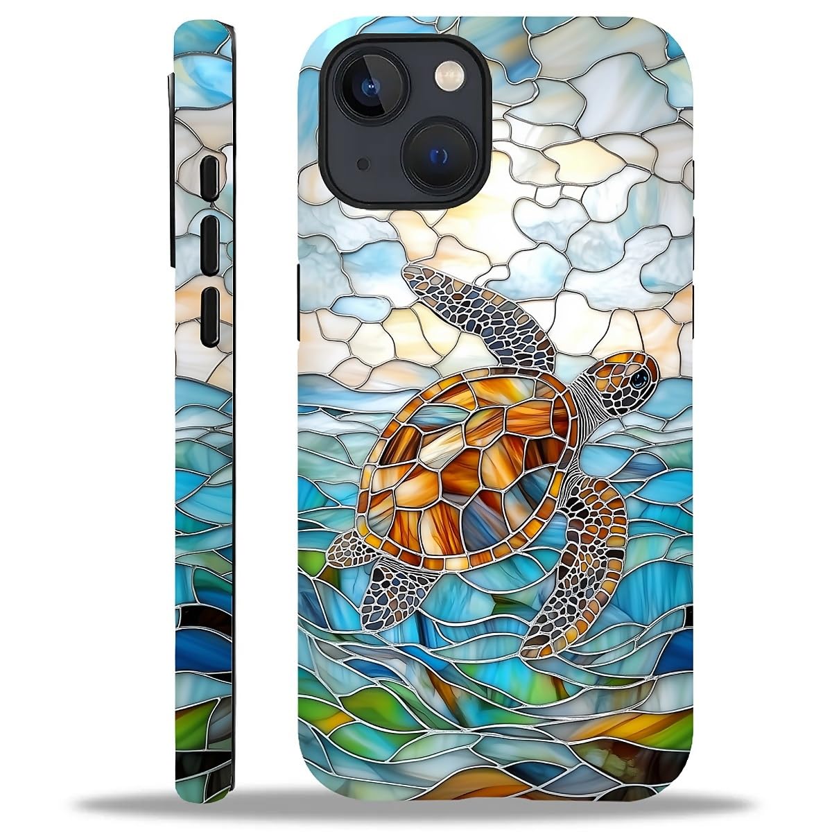 Case Compatible with iPhone 16,Christmas Decorations-Santa Claus Hybrid 2-Layer Hard Shell+Silicone Double Protective Scratch-Resistant Shockproof Case for iPhone 16