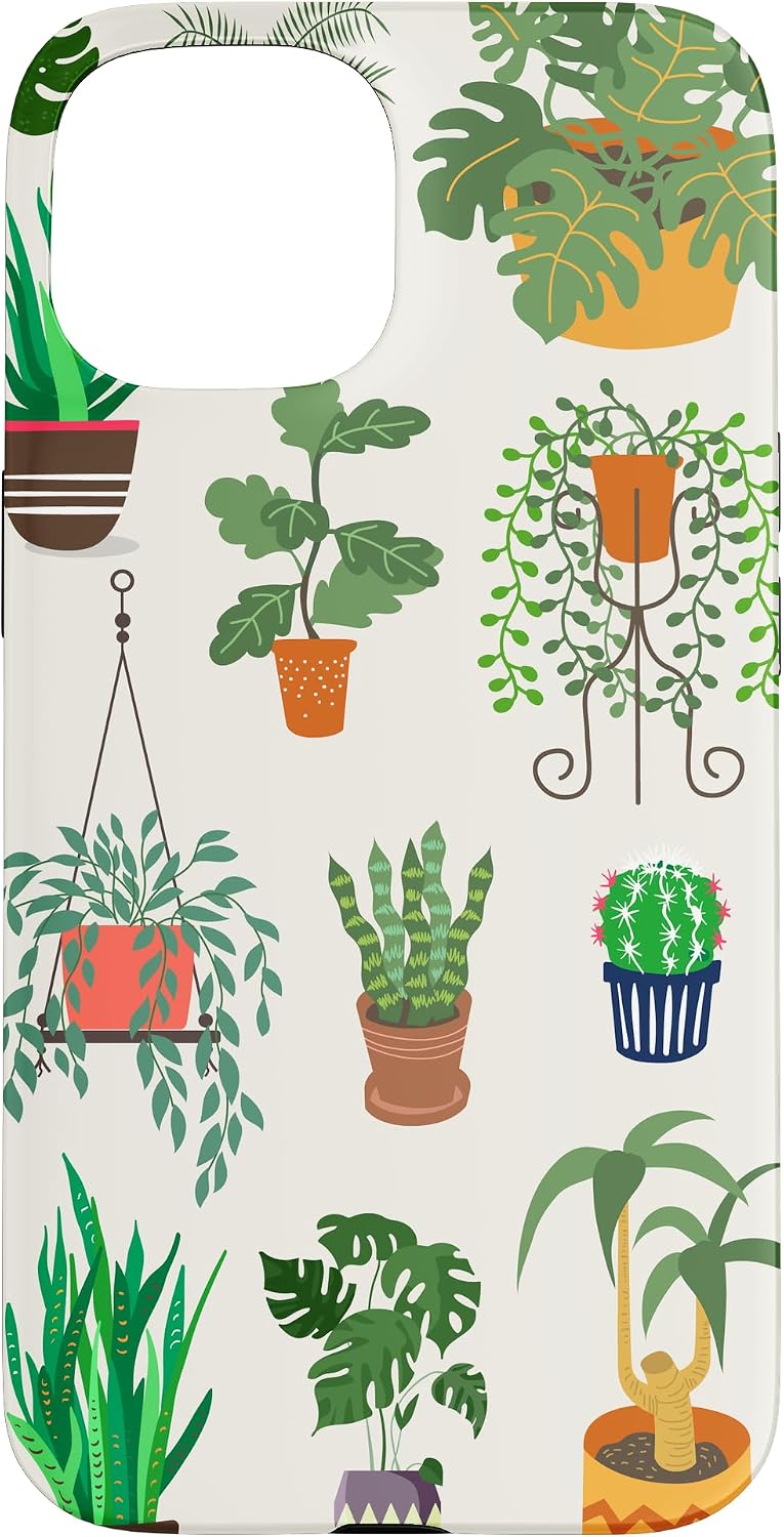 Indoor and Outdoor Plant Illustrations | Boho Nature Art Case for iPhone 14