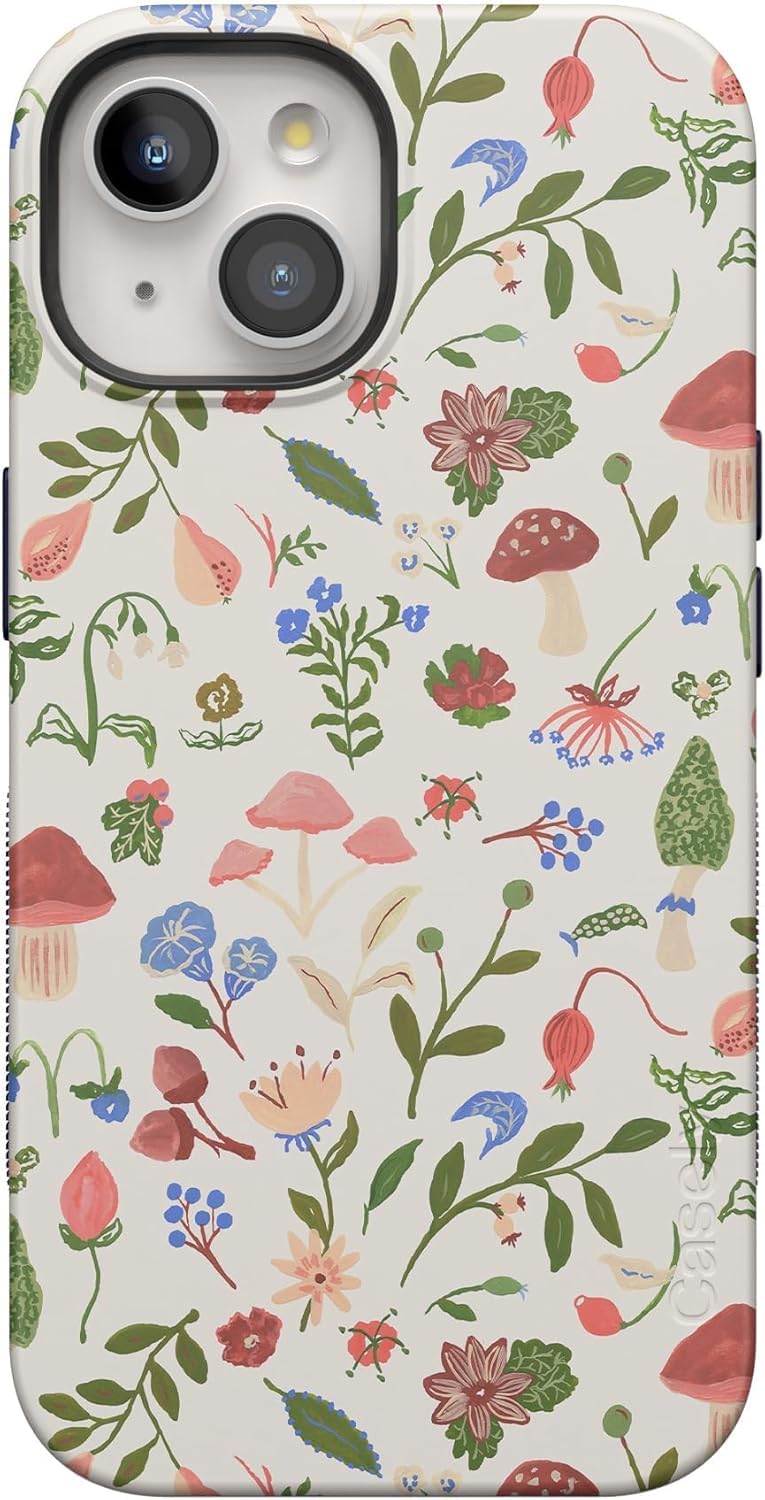 Casely iPhone 15 Case | Hanging Around | Potted Plants Floral | Bold Protective Design | Compatible with MagSafe