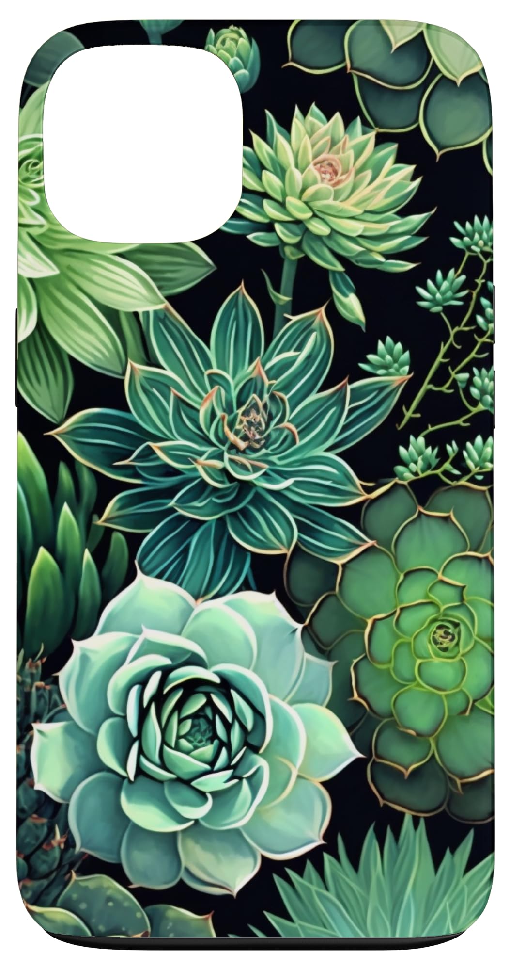 Succulent Plant Botanical Green Floral Pattern Flower Cactus Case for iPhone Air