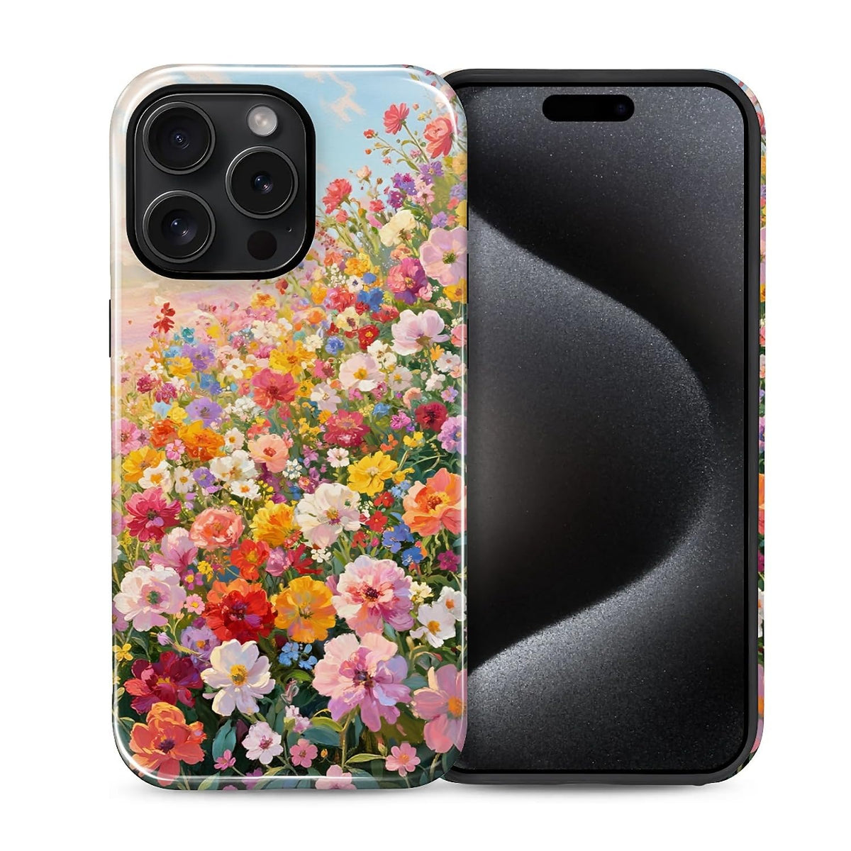 Case for iPhone 15, Shockproof Hybrid Protective Phone Case, Dual-Layer Drop Protection Anti-Scratch, Cozy Cats