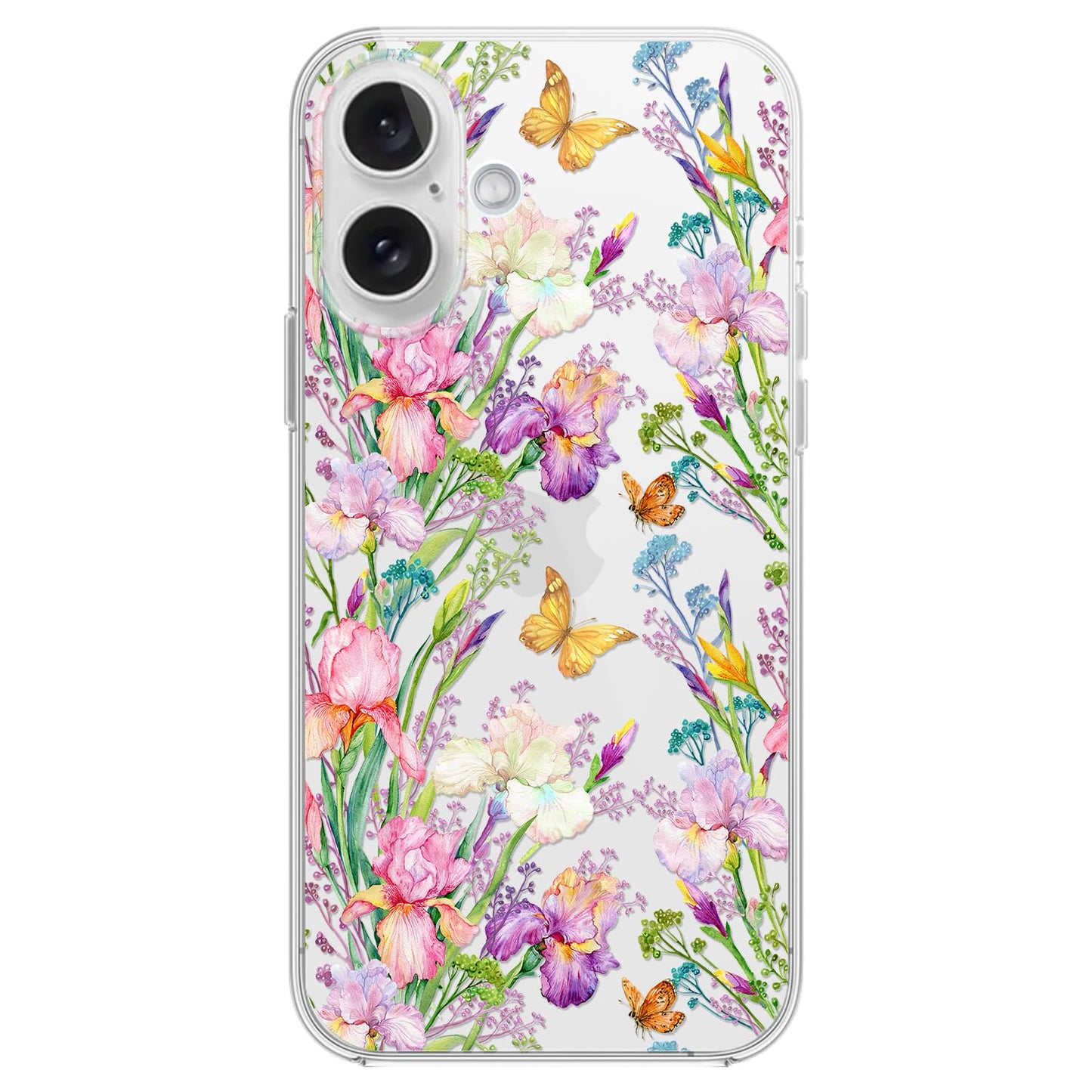 Blingy's for iPhone 16 Case, Christmas Pattern Winter Snowman Style with Falling Snowflake Design Transparent Soft TPU Protective Clear Case (6.1 inch) (Snowman)