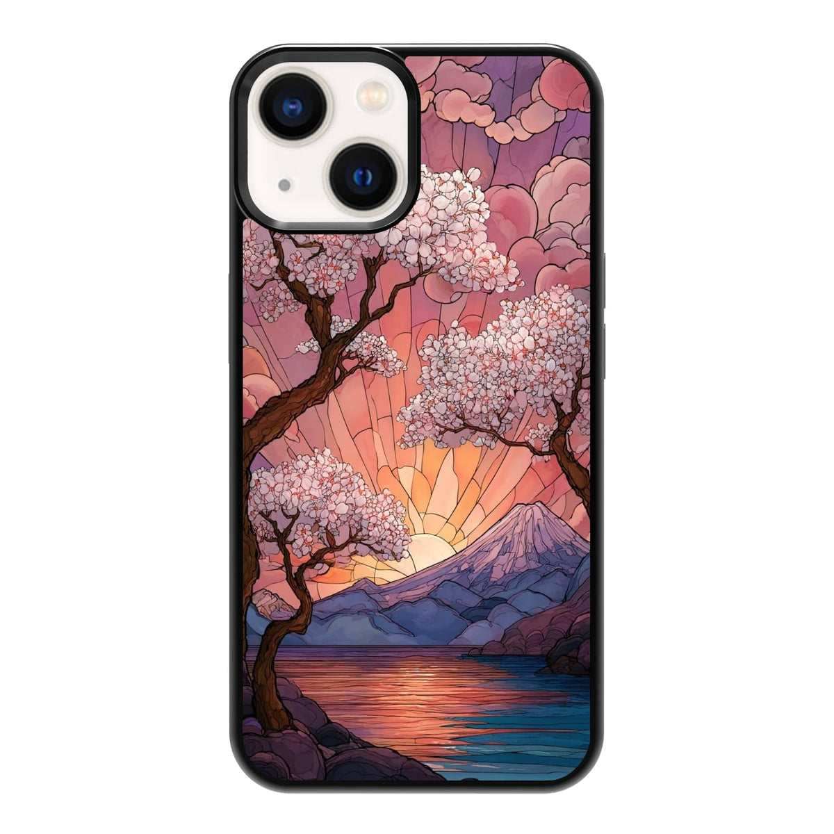 Lush Tropical Monstera Leaves Black Cat Botanical Art Phone Case, Shockproof Protective Cover for iPhone 11 12 13 14 15 16 17 Pro Max Plus Mini XR 7 8 SE
