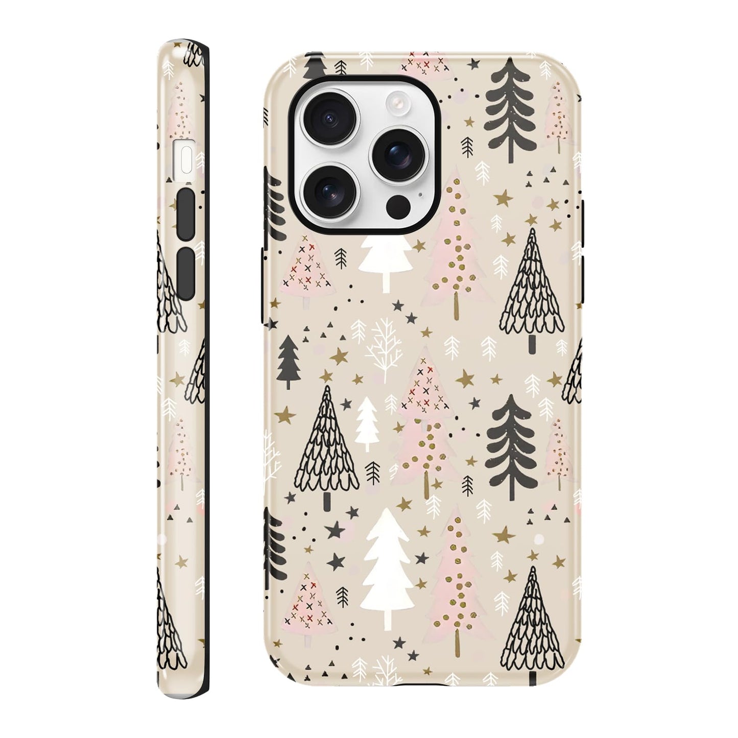 Merry Christmas Phone Case for iPhone 13/14, Cute Case with Candy Gingerbread Man Pattern, Hybrid Durable Shockproof Soft Silicone Cover for Girl Women Men Boys