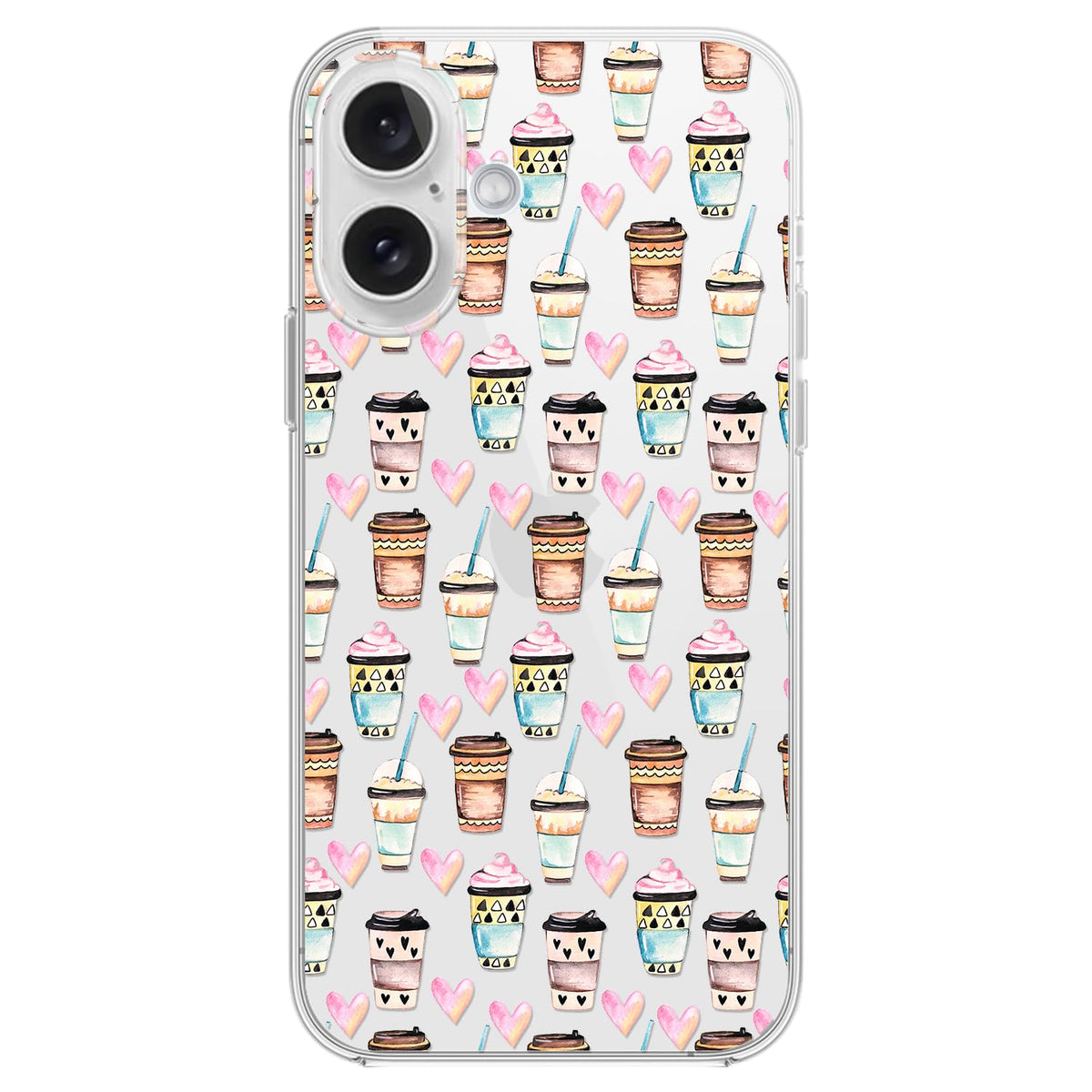 Blingy's for iPhone 16 Case, Christmas Pattern Winter Snowman Style with Falling Snowflake Design Transparent Soft TPU Protective Clear Case (6.1 inch) (Snowman)
