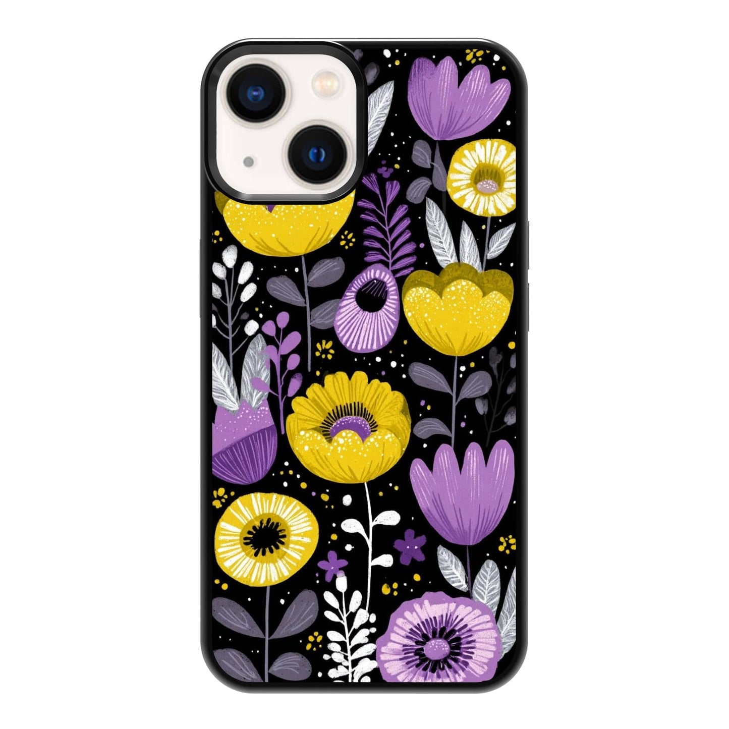 Elegant Forest Green Botanical Leaf and Plant Illustration Phone Case, Shockproof Protective Cover for iPhone 11 12 13 14 15 16 17 Pro Max Plus Mini XR 7 8 SE