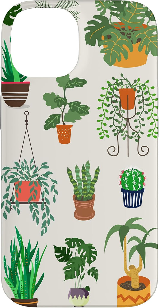 Indoor and Outdoor Plant Illustrations | Boho Nature Art Case for iPhone 14