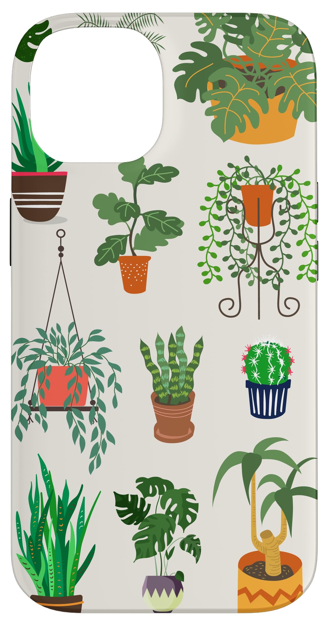 Indoor and Outdoor Plant Illustrations | Boho Nature Art Case for iPhone 14