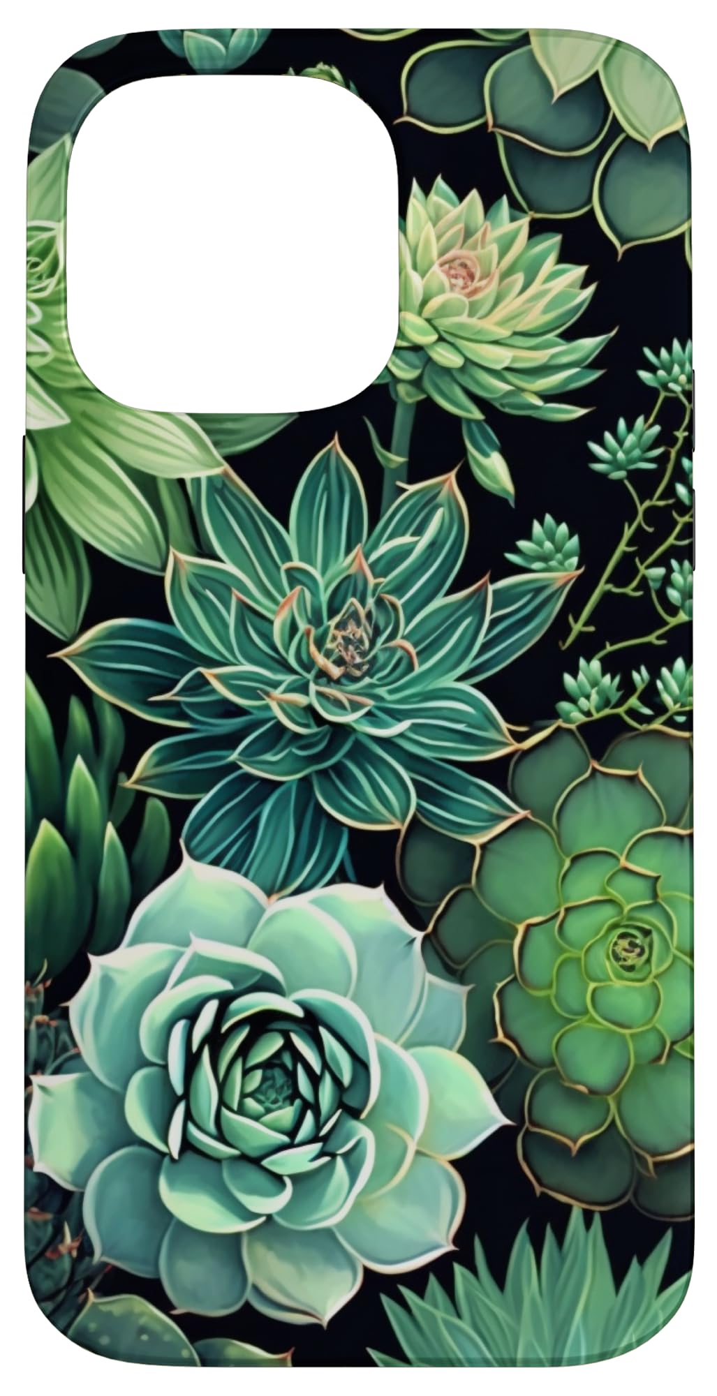 Succulent Plant Botanical Green Floral Pattern Flower Cactus Case for iPhone Air