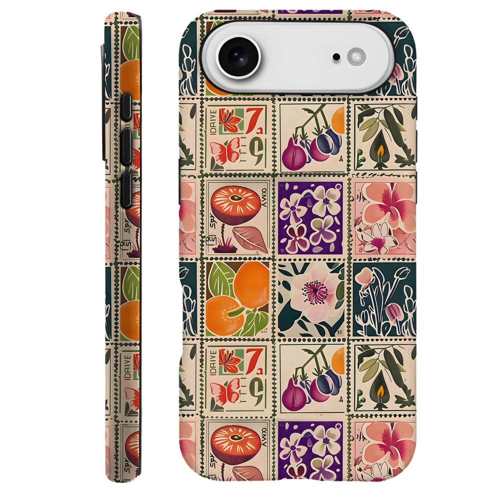 Case Compatible with iPhone 17 Pro,Fall Prevention Hybrid 2-Layer Hard Shell Phone Cover for Girls Boys,Collage European Disco