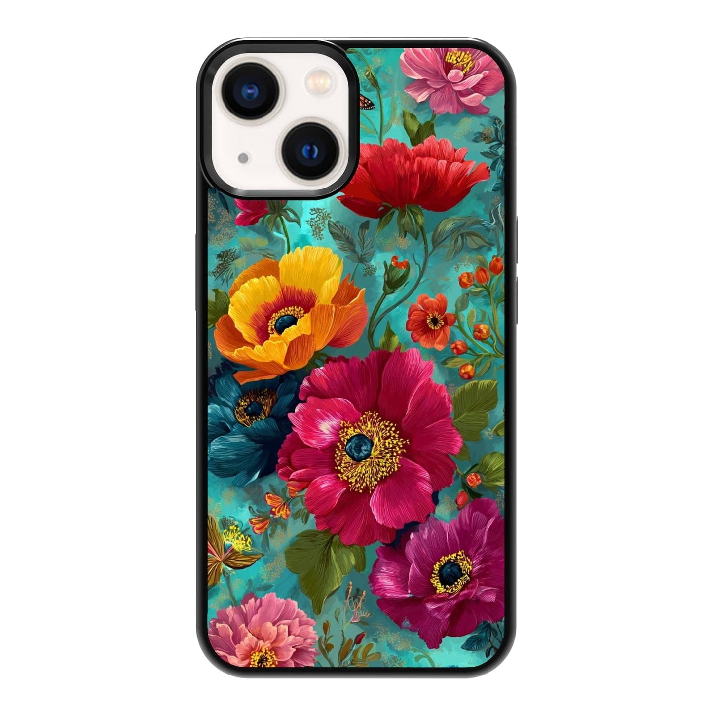 Four Seasons Tree of Life Watercolor Nature Phone Case, Shockproof Protective Cover for iPhone 11 12 13 14 15 16 17 Pro Max Plus Mini XR 7 8 SE