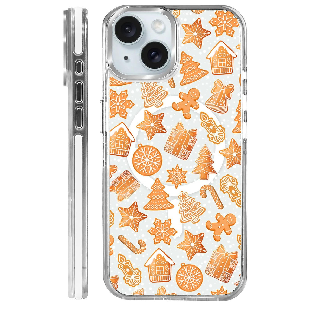 for iPhone 15 Case,Compatible with MagSafe,The Transparent TPU Silicone Protects The Phone Case from Drops, Slips and Fingerprints.Blue Ocean Whale Shark Octopus Turtle Collage